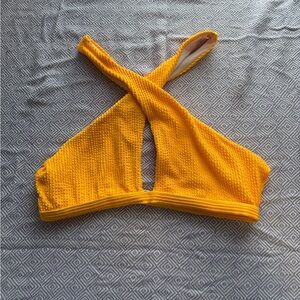 SHEIN Yellow Bikini Top
